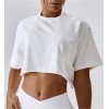 Спортивная короткая футболка Crop T-shirt model 45
